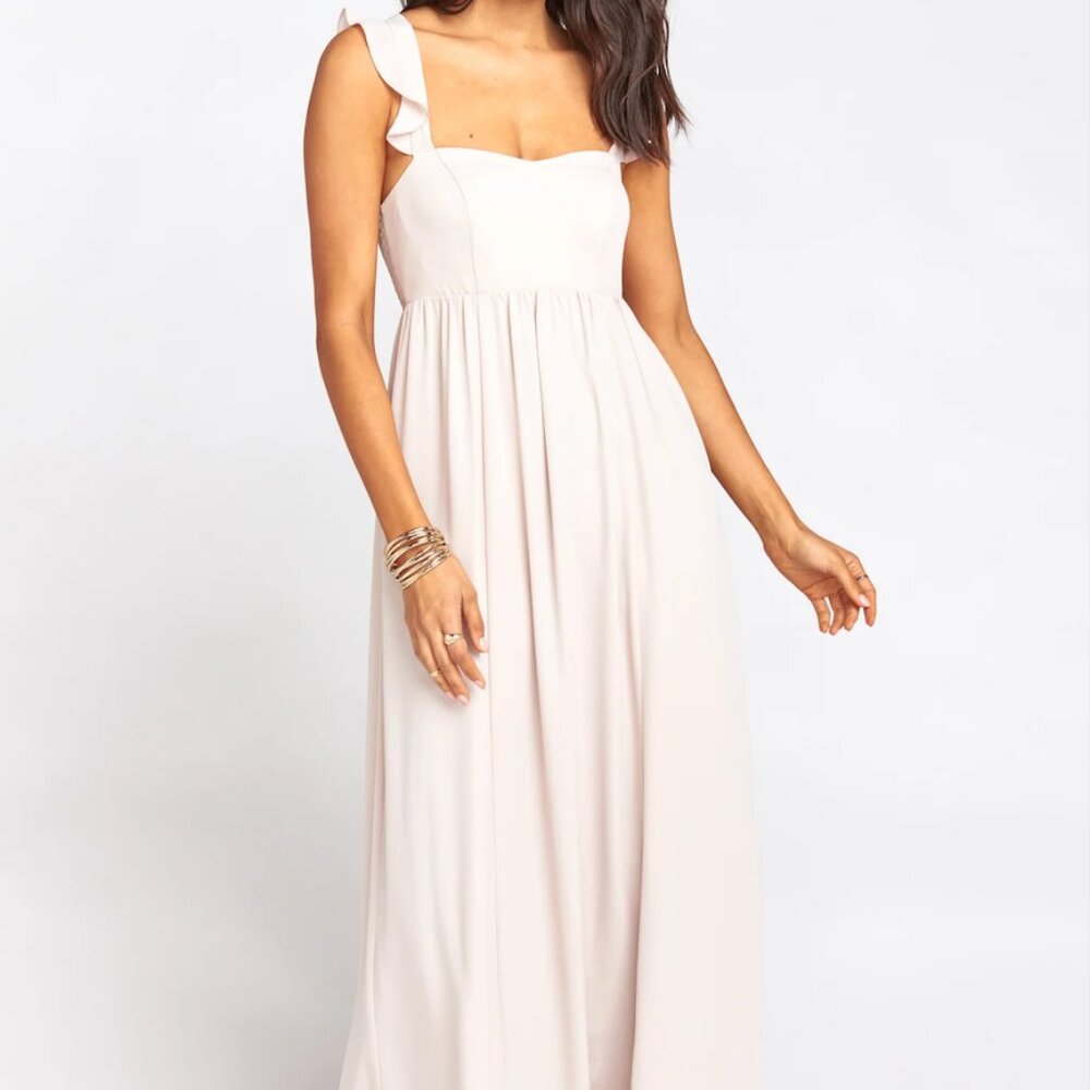 Show Me Your Mumu - June Maxi Dress - Show Me the Ring Crisp - XS